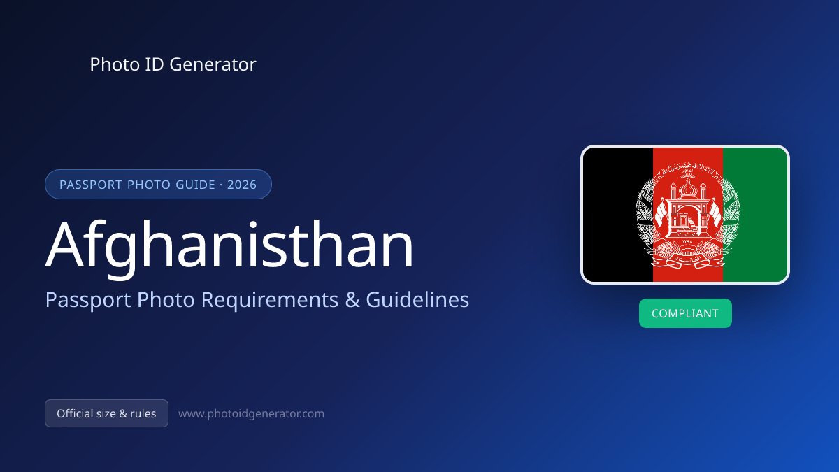 Afghanistan Passport Photo Requirements & Guidelines