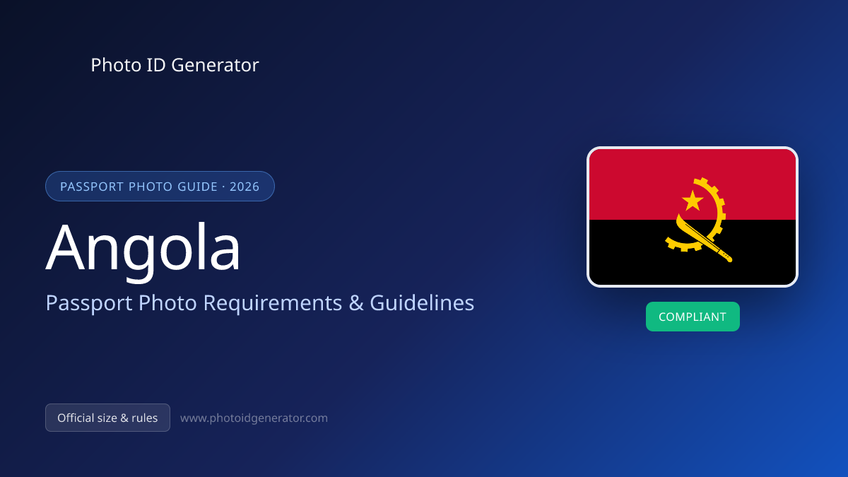 Angola Passport Photo Requirements & Guidelines
