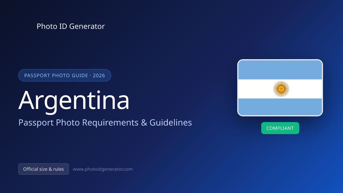 Argentina Passport Photo Requirements & Guidelines