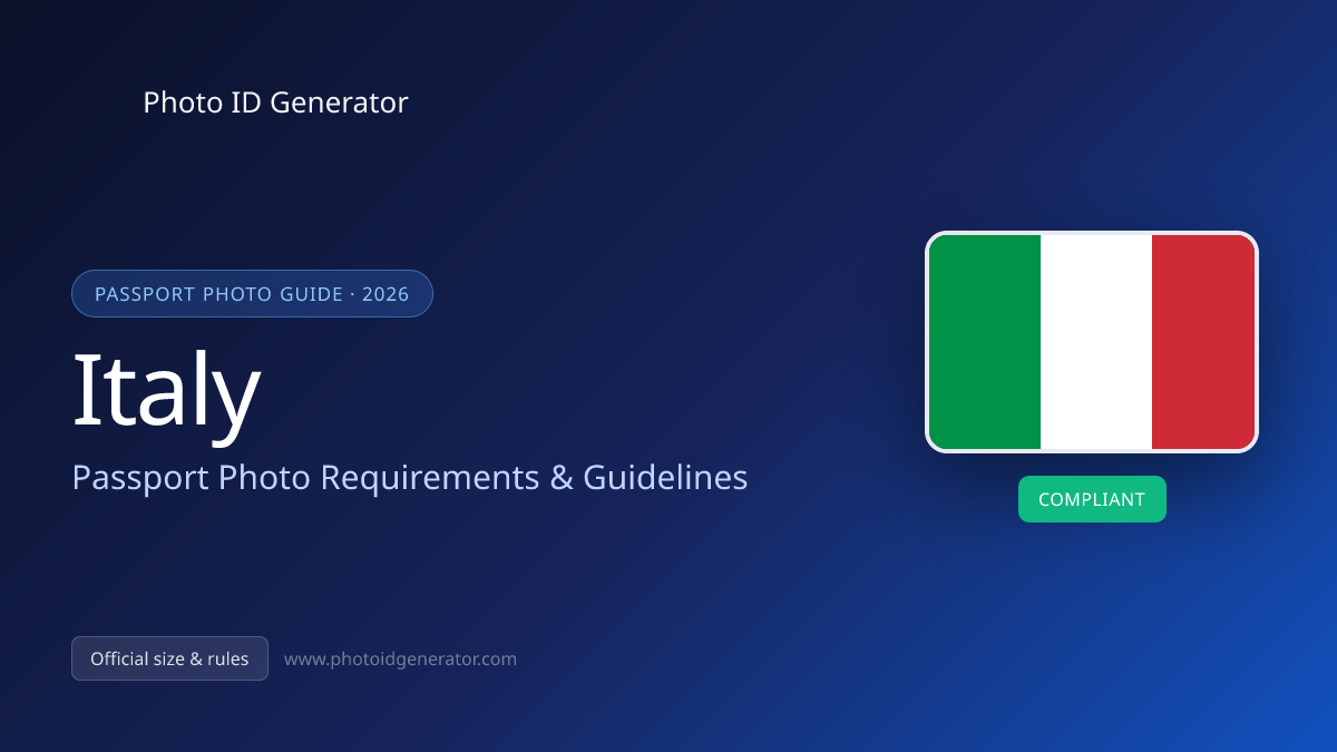 Italy Passport Photo Requirements & Guidelines — Photo ID Generator blog