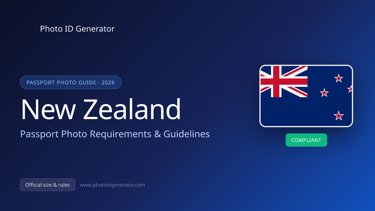 New Zealand Passport Photo Requirements & Guidelines