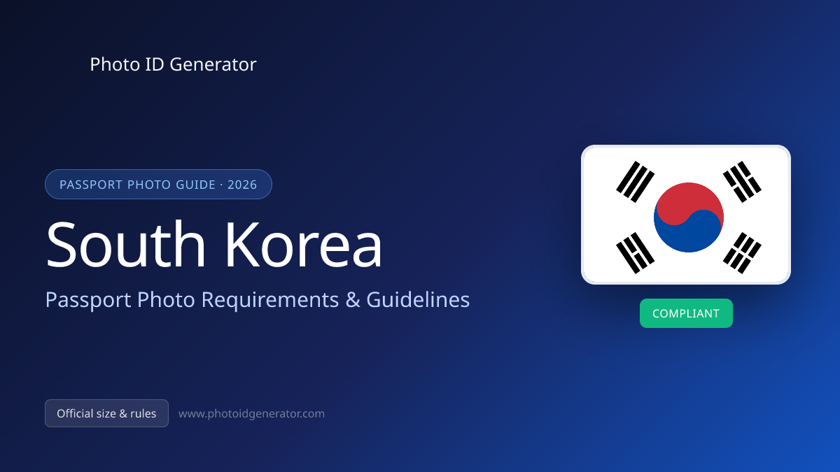 South Korea Passport Photo Requirements & Guidelines — Photo ID Generator blog
