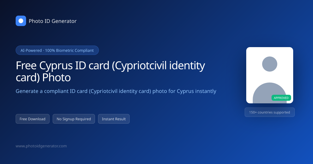 Free Cyprus ID card (Cypriotcivil identity card) Photo…