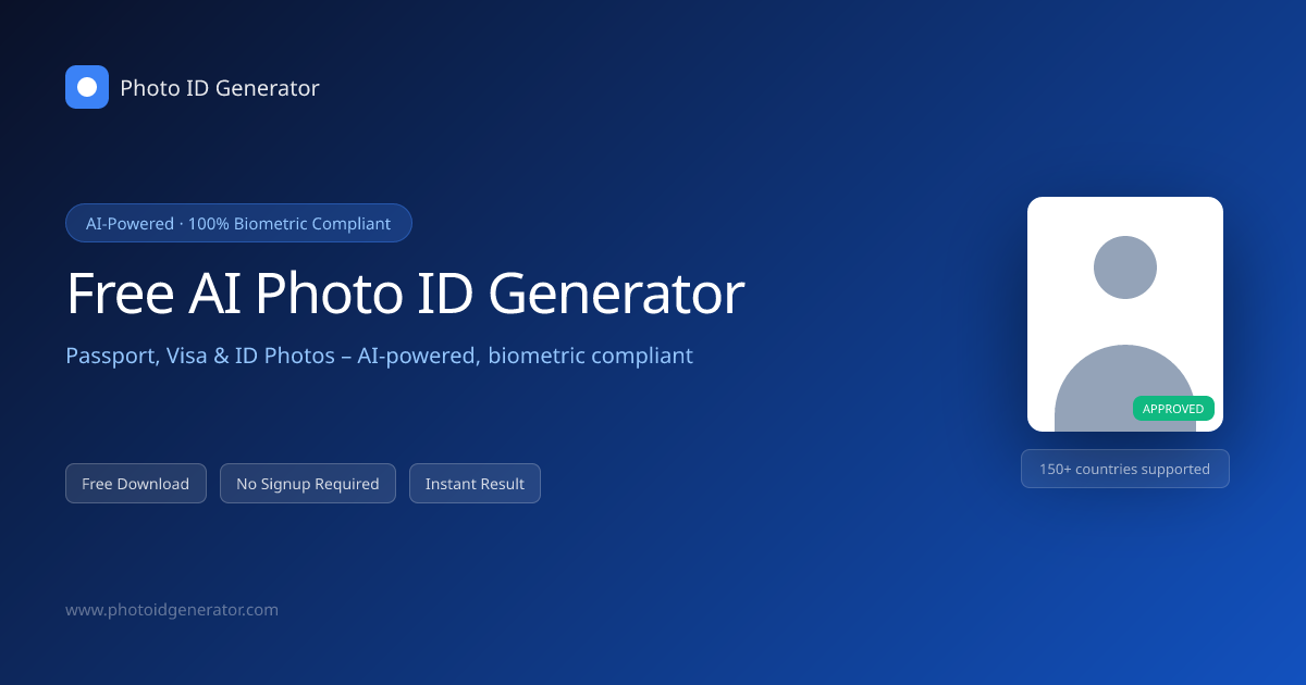 Free Work permit Photo Generator – AI Compliant & Instant
